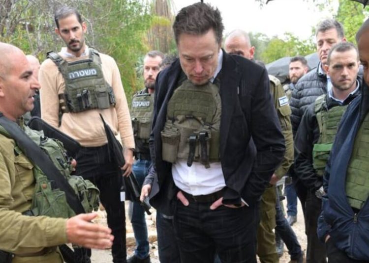 אלון מאסק וראש הממשלה צילום עמוס בן גרשון לעמ