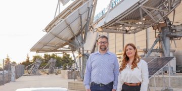 הנהלת משרד התקשורת הגיעה לביקור בחלל תקשורת