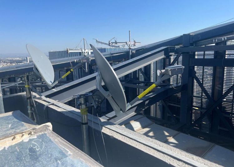 צלחת לוויין של גילת טלקום, צילום יחסי ציבור גילת