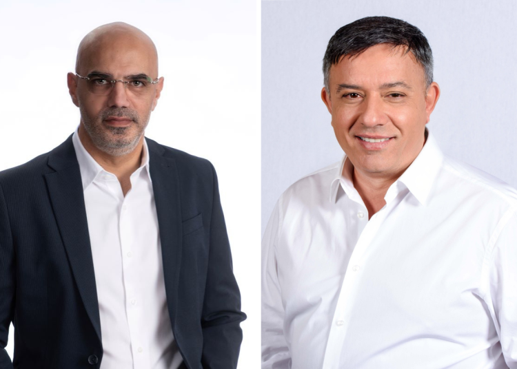 אבי גבאי מנכ"ל פרטנר צילום סיון פרג' וניר דוד מנכ"ל בזק צילום אלעד גוטמן