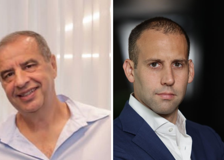 מימין תומר ראבד יור דירקטוריון בזק צילום אוראל כהן ואיציק בסלו יור ועד העובדים בבזק צילום רונן טופלברג