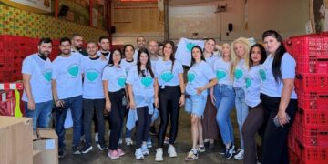 עובדי פרטנר התגייסו לסייע בחלוקת מזון לקראת חגי תשרי