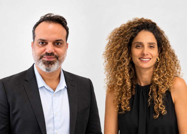 מימין לירן אבישר בן חורין צילום איה פרץ וטל אלימלך מנכ"ל קיסטון שיחליף אותה צילום קיסטון